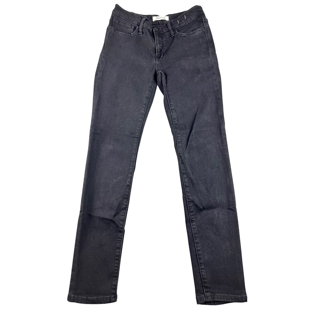 Madewell Roadtripper Skinny Jeans Womens 25 Petite Black High Rise Stretch Denim